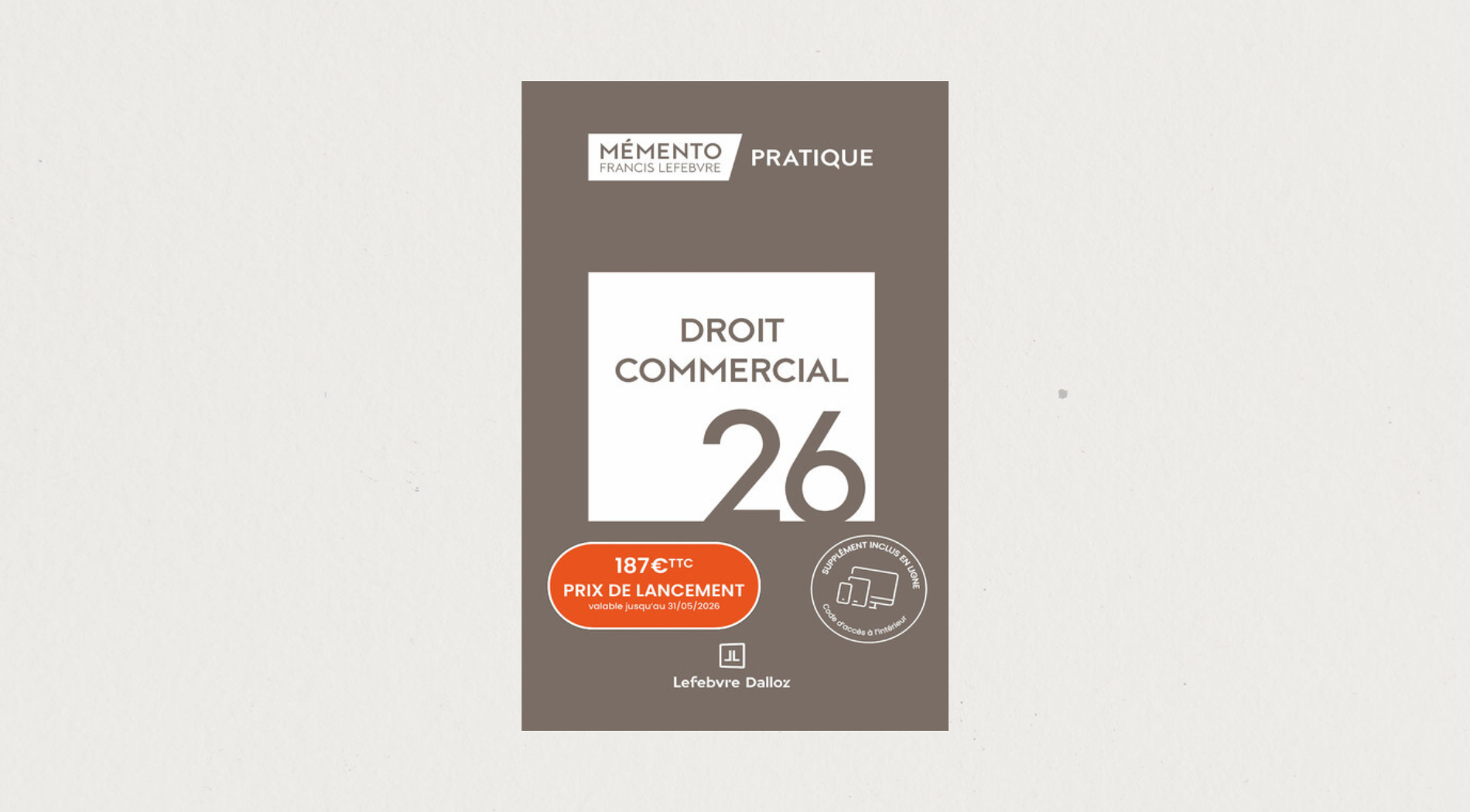 Illustration de l'article Mémento pratique – Droit commercial 2026